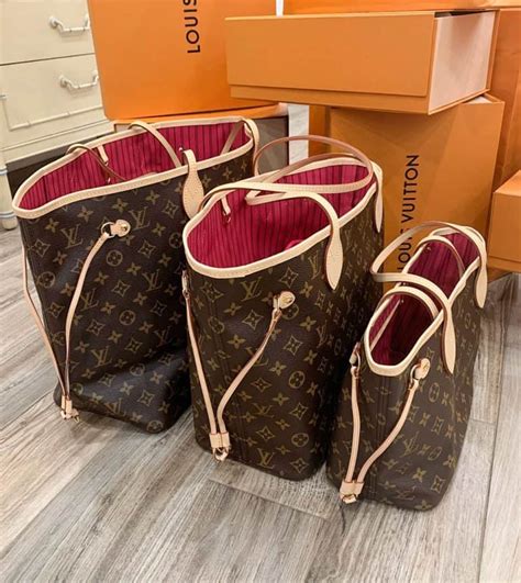 louis vuitton neverfull size difference|louis vuitton tote size chart.